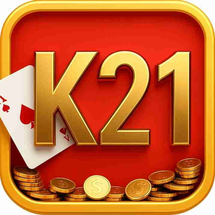 K21 Game Logo with Cards and Coins for Android Download