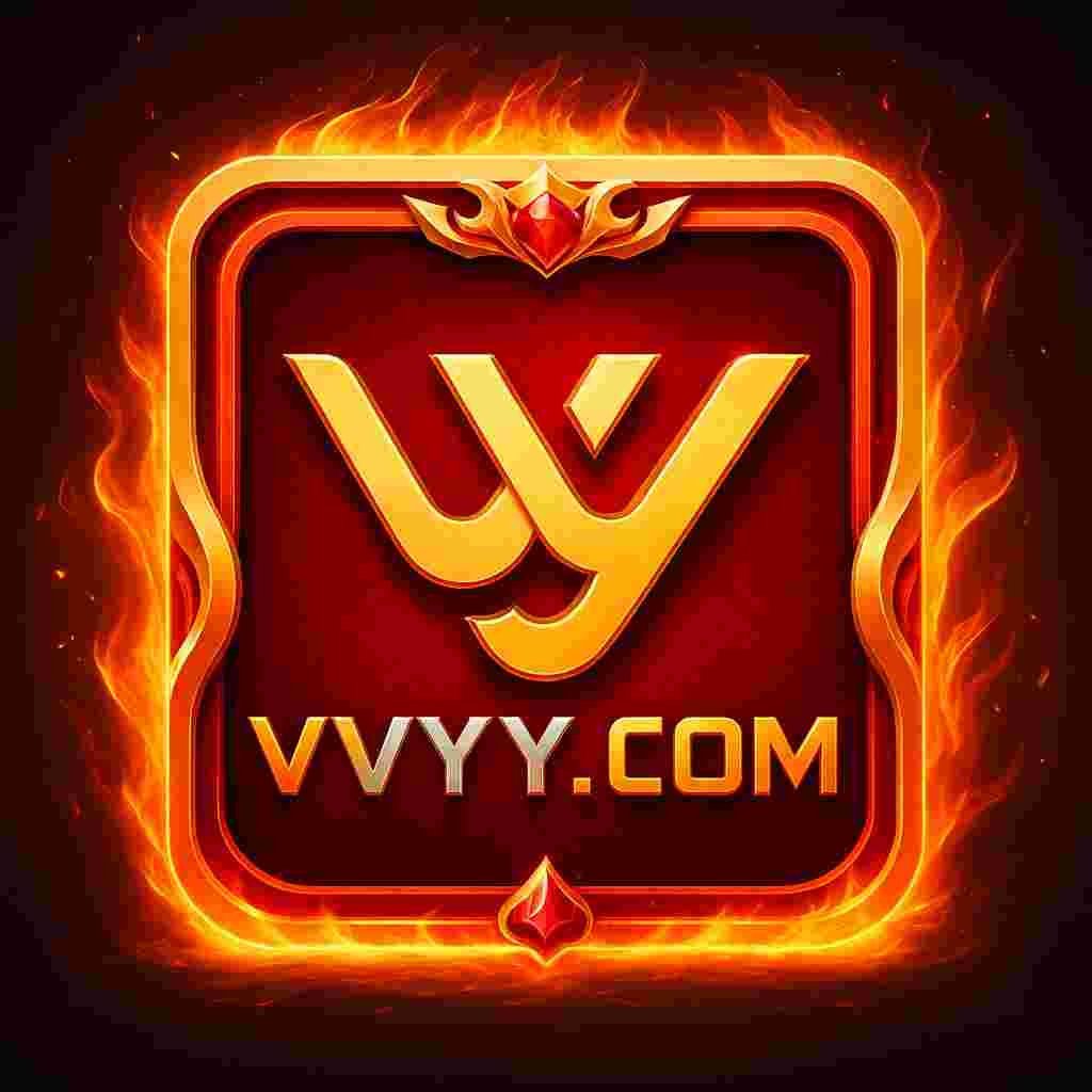 VVYY Game logo on a red and gold gaming background